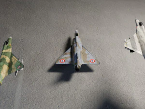 Caccia a reazione lowpoly Dassault Mirage III Modello 3D