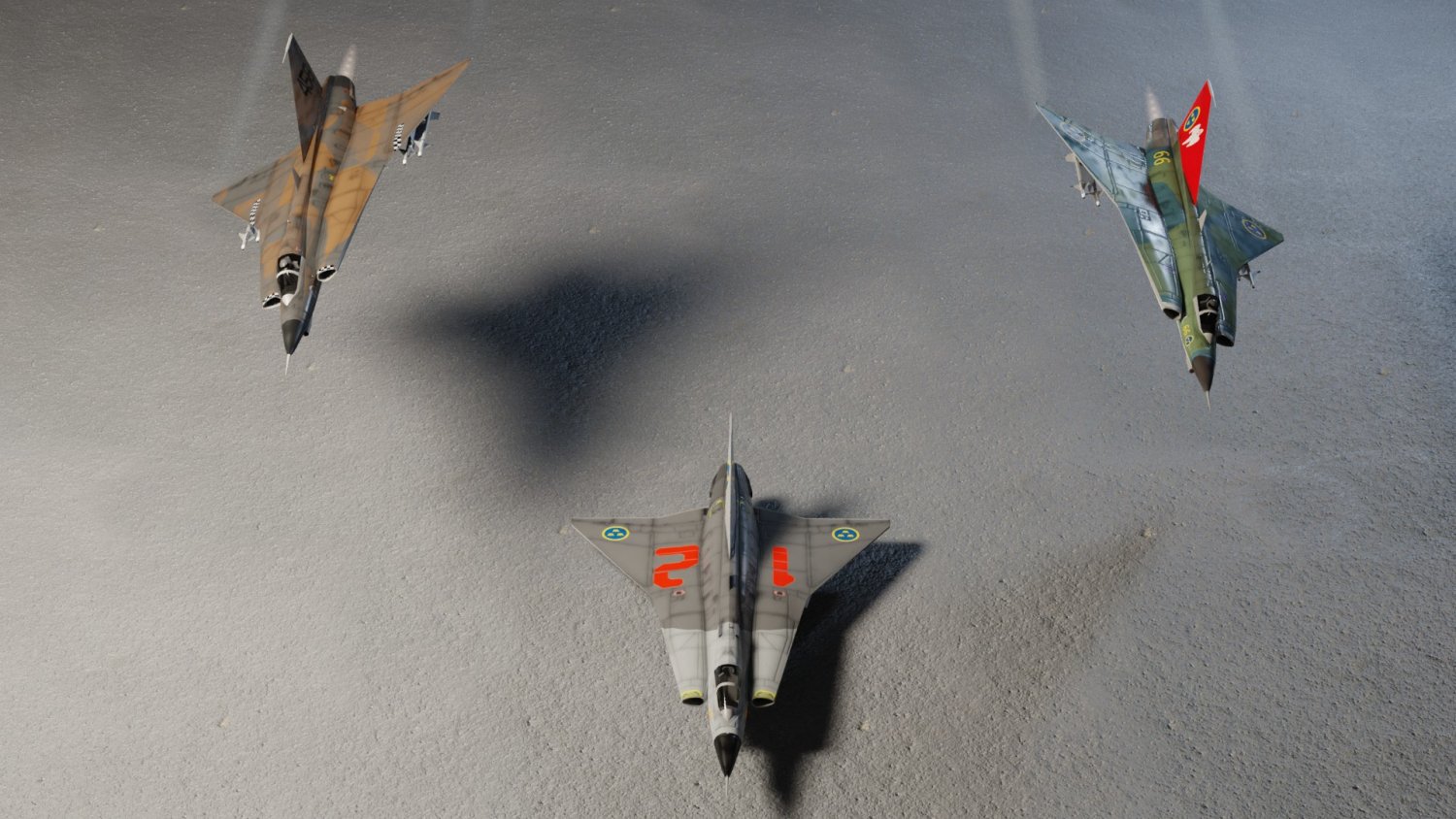 Quagga onthouden bioscoop Saab JAS-35 Draken lowpoly jet fighter 3D Model in Fighter 3DExport