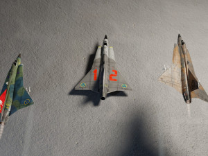 Saab JAS-35 Draken lowpoly jet fighter Model 3D