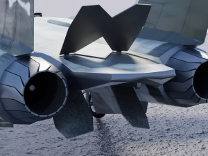 Grumman F-14 Tomcat lowpoly jet fighter 3D Model