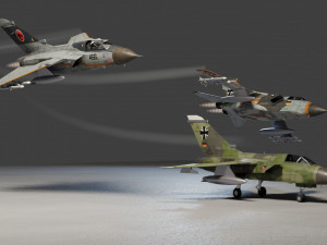 Panavia Tornado lowpoly jet fighter 3Dモデル