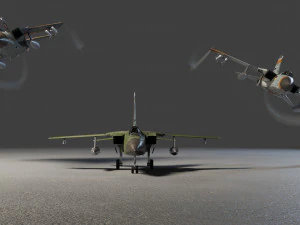 Panavia Tornado lowpoly jet fighter 3D Model