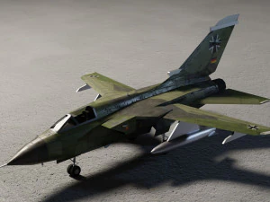 Panavia Tornado lowpoly jet fighter 3D Model