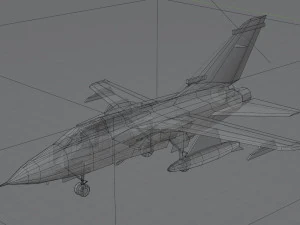 Panavia Tornado lowpoly jet fighter 3D Model