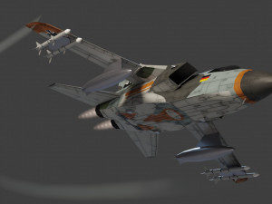Panavia Tornado lowpoly jet fighter 3Dモデル