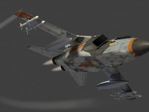 Panavia Tornado lowpoly jet fighter 3D Model