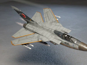 Panavia Tornado lowpoly jet fighter 3D Model