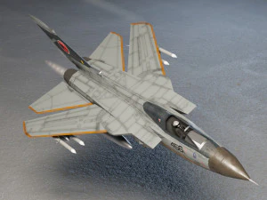 Panavia Tornado lowpoly jet fighter 3D Model