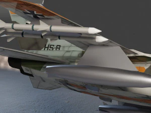 Panavia Tornado lowpoly jet fighter 3D Model