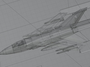 Panavia Tornado lowpoly jet fighter 3Dモデル