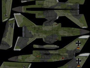 Panavia Tornado lowpoly jet fighter 3D Model