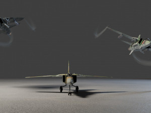 MIG-23 Flogger lowpoly jet fighter 3D मॉडल