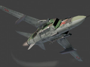 MIG-23 Flogger lowpoly jet fighter 3D मॉडल