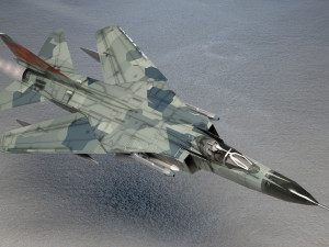 MIG-23 Flogger lowpoly jet fighter 3D मॉडल