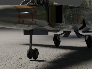 MIG-23 Flogger lowpoly jet fighter 3D मॉडल