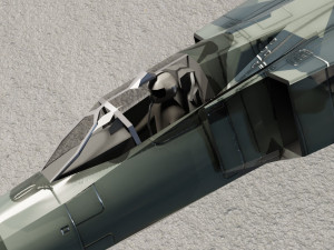 MIG-23 Flogger lowpoly jet fighter 3D मॉडल