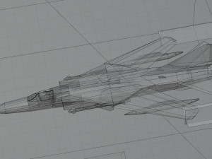MIG-23 Flogger lowpoly jet fighter 3D मॉडल