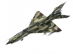 MIG-21 Fishbed lowpoly fighter Modello 3D