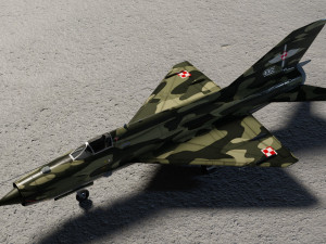 MIG-21 Fishbed lowpoly fighter 3Dモデル