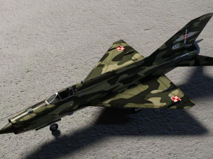 MIG-21 Fishbed lowpoly fighter 3D Model