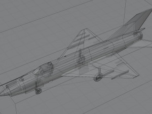 MIG-21 Fishbed lowpoly fighter 3Dモデル