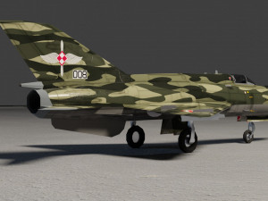 MIG-21 Fishbed lowpoly fighter 3Dモデル