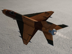 MIG-21 Fishbed lowpoly fighter 3Dモデル