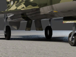 MIG-21 Fishbed lowpoly fighter 3D Model
