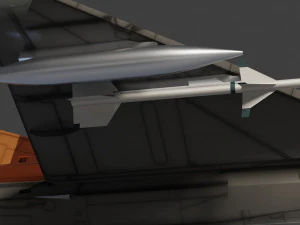 MIG-21 Fishbed lowpoly fighter 3D Model