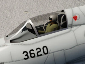MIG-21 Fishbed lowpoly fighter 3D Model