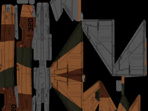 MIG-21 Fishbed lowpoly fighter 3D Model