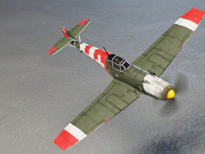 Messerschmitt BF-109 lowpoly WW2 fighter 3D Model