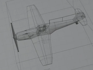 Messerschmitt BF-109 lowpoly WW2 fighter 3D Model