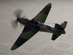 Yakovlev YAK-3 lowpoly WW2 fighter Model 3D