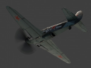 Yakovlev YAK-3 lowpoly WW2 fighter Model 3D