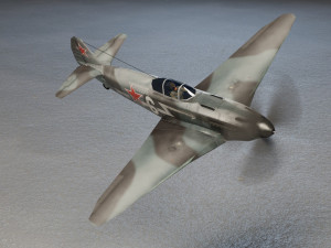 Yakovlev YAK-3 lowpoly WW2 fighter Model 3D