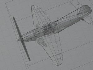 Yakovlev YAK-3 lowpoly WW2 fighter Model 3D