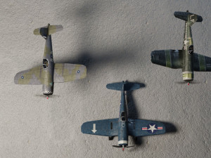 Vought F4U Corsair lowpoly WW2 fighter Modelo 3D