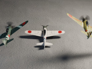 Mitsubishi A6M Zero lowpoly WW2 fighter 3D Model
