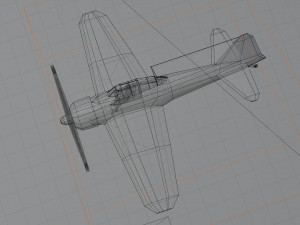Mitsubishi A6M Zero lowpoly WW2 fighter 3D Model