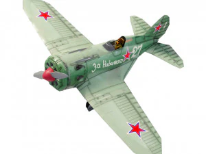 Polikarpov I-16 Donkey lutador da 2ª Guerra Mundial Modelo 3D