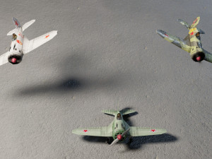 Polikarpov I-16 Donkey lowpoly WW2 fighter 3D 모델