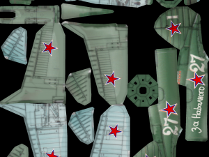 Polikarpov I-16 Donkey lowpoly WW2 fighter 3D 모델
