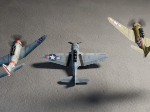 Douglas SBD Dauntless lowpoly WW2 bomber 3D-Modell
