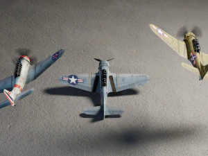 Douglas SBD Dauntless lowpoly WW2 bomber 3D Model