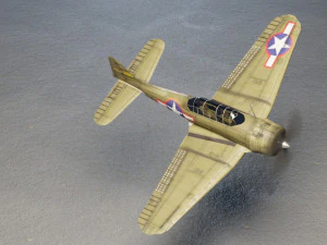 Douglas SBD Dauntless lowpoly WW2 bomber 3D Model