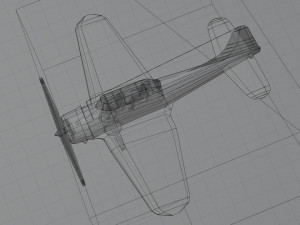 Douglas SBD Dauntless lowpoly WW2 bomber 3D-Modell