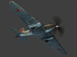 IL-2 Sturmovik lowpoly WW2 attack plane 3D 模型