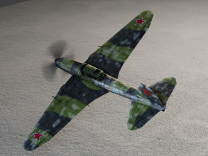 IL-2 Sturmovik lowpoly WW2 attack plane 3D 模型