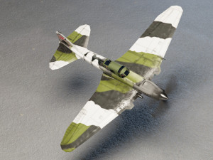 IL-2 Sturmovik lowpoly WW2 attack plane 3D 模型